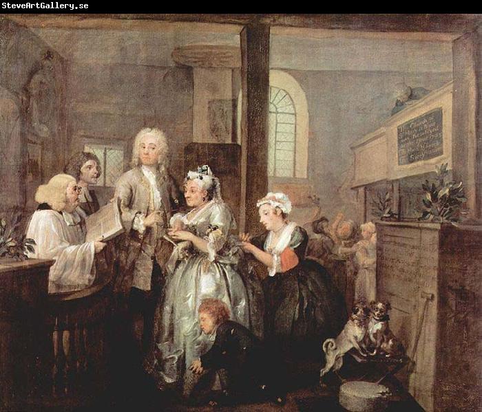 William Hogarth A Rake's Progress - Marriage